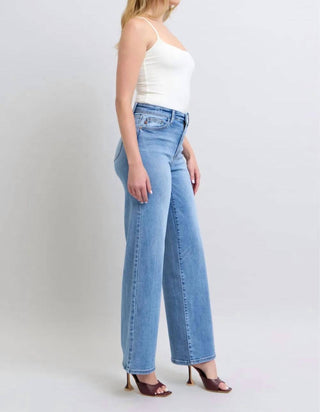 Judy Blue - Full Size Wide Leg Jeans With Pockets