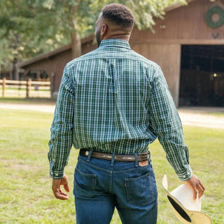 Old South Apparel - Plaid Long Sleeve Sportshirt