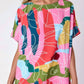 Crosby By Mollie Burch - Maxine Short Sleeve Floral Tunic Top