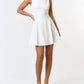 Blue Blush - Rachel Low Back Skater Mini Dress