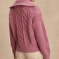 Varley - Didi Relaxed Cable Half-zip Knit Sweatshirt