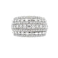 3.00ct Diamond Wedding Band Ring 10KT White Gold