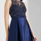 Adrianna Papell - Sleeveless Beaded Bodice Tiered Gown