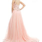 Mac Duggal - Fleur-de-lis Beads Evening Gown