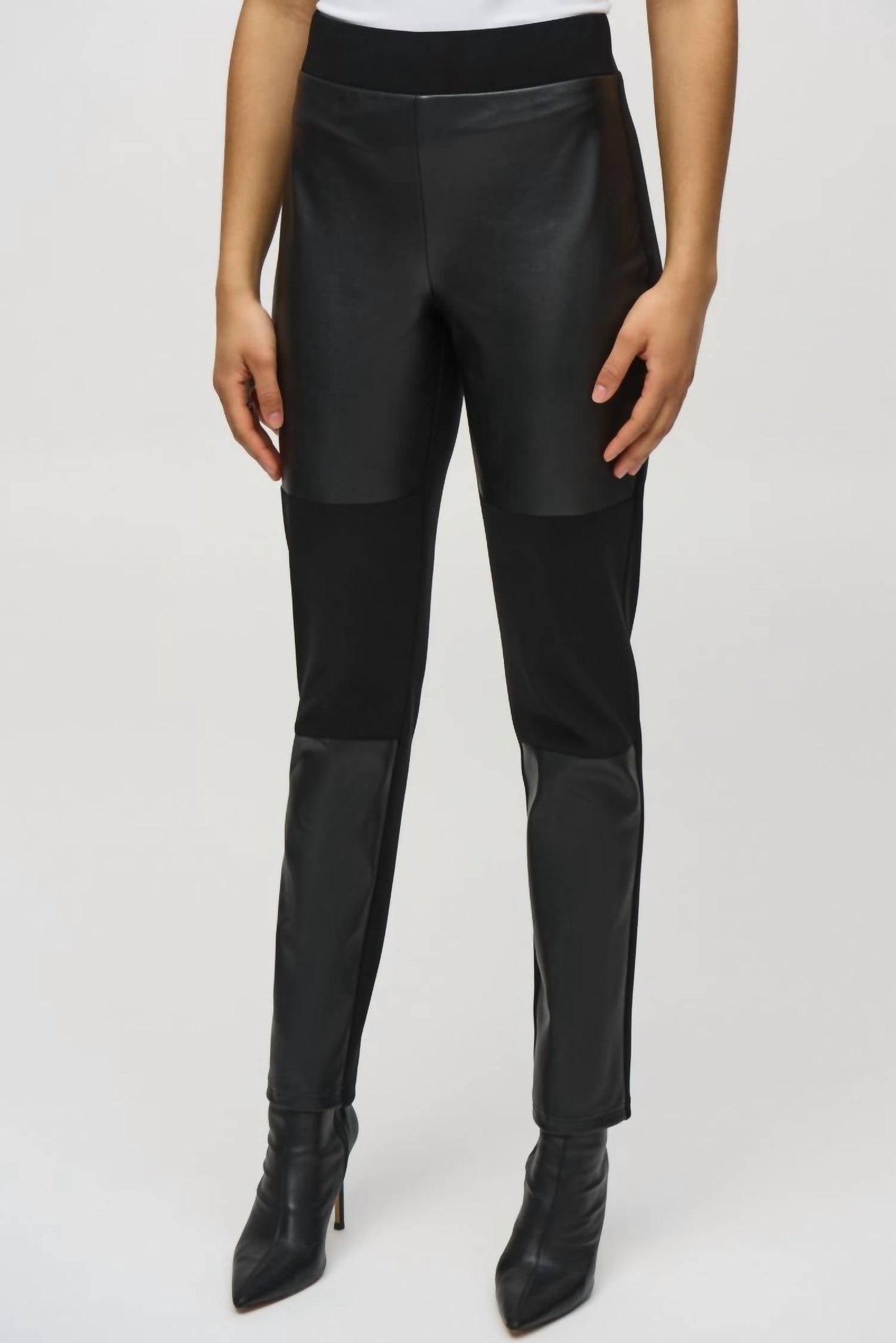 Joseph Ribkoff - Pull-on Faux Leather Slim Pant