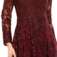 Mac Duggal - Embellished Illusion Long Sleeve Beaded Lace Gown