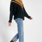 Elan - Chevron Quarter Zip Sweater