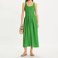 Tory Burch - Pleated Linen Midi Dress