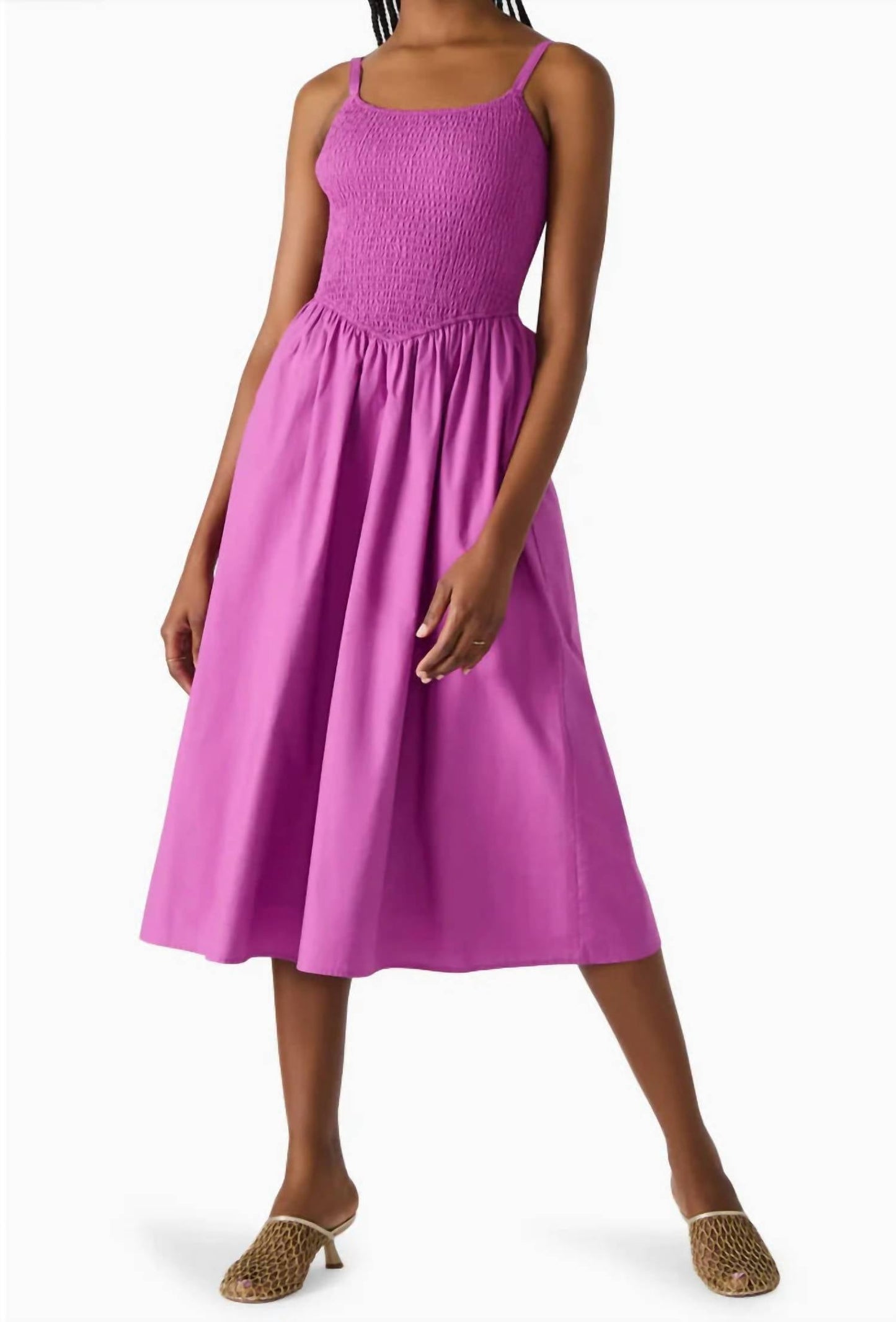 Steve Madden - Codie Smocked Midi Dress