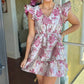 Day + Moon - Floral Jacquard Ruffle Dress