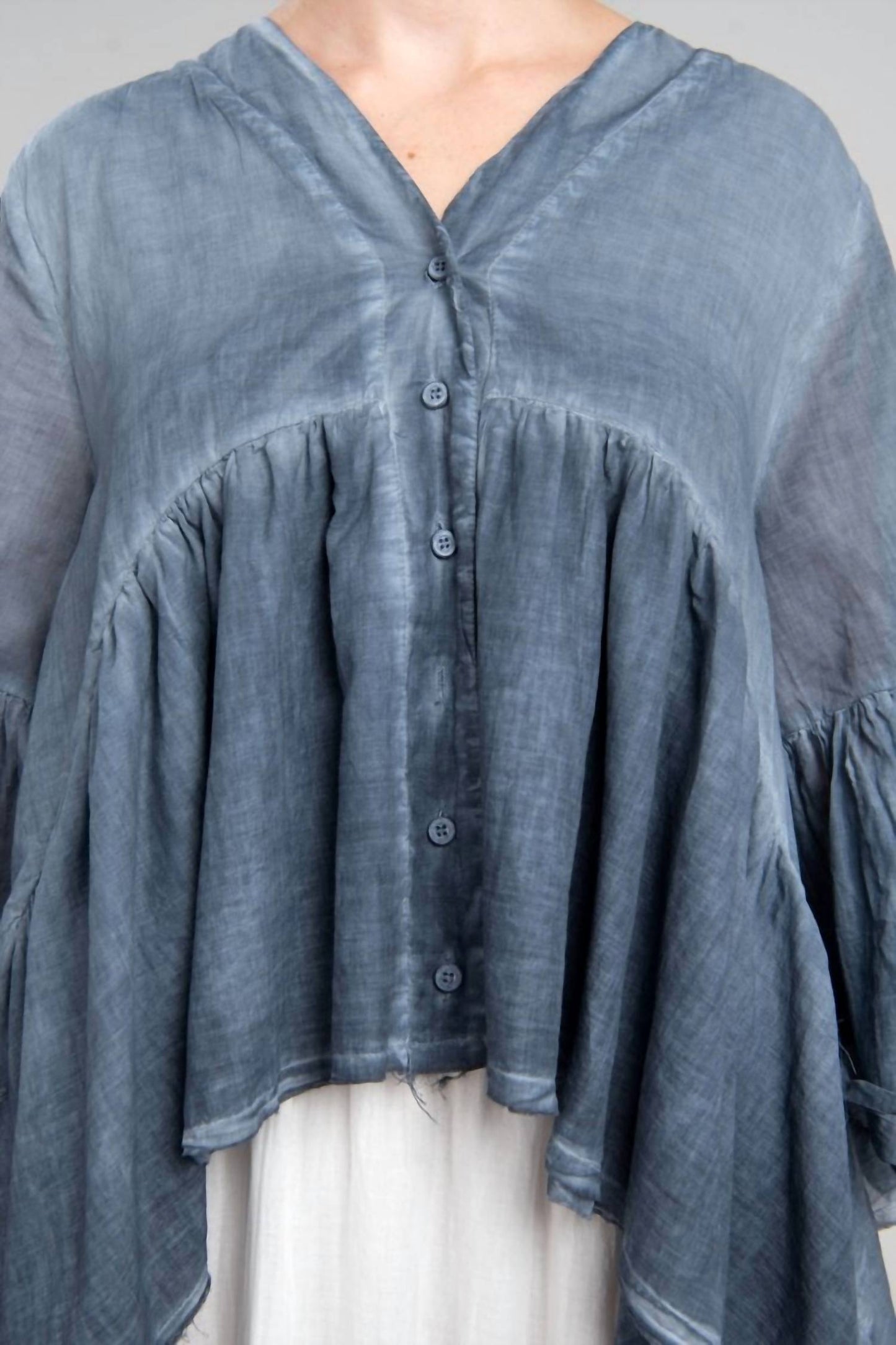 Baci - Layered Hi Low Ruffle Duster