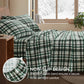 4 Pieces Queen 100% Cotton Flannel Printed Sheet Set Finton