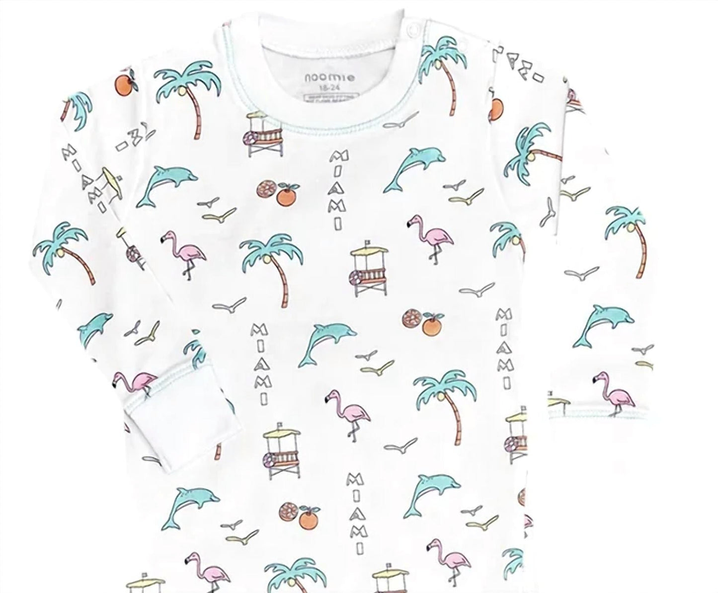 Baby Noomie - Kid's Miami Two Piece Pajama Set