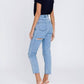 2.7 August Apparel - Back Slit Jeans