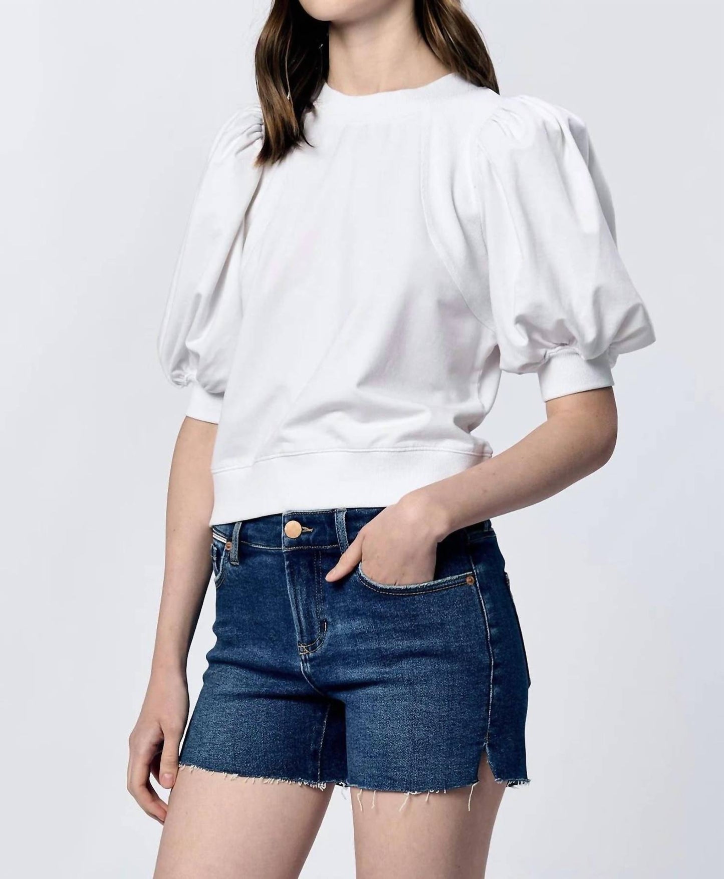 Another Love - Melina White Puff Sleeve Top