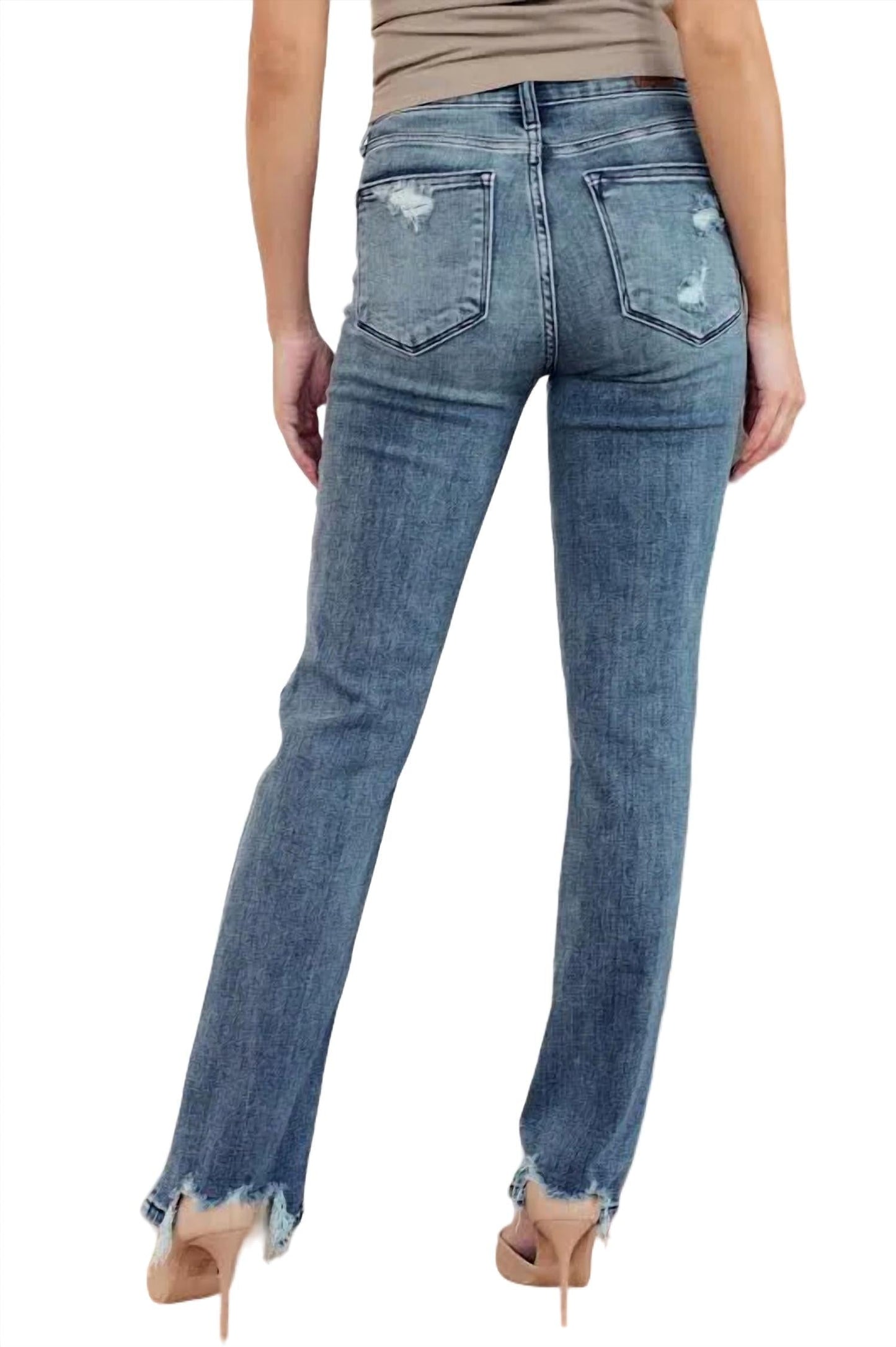 Judy Blue - Destroyed Straight Leg Jean