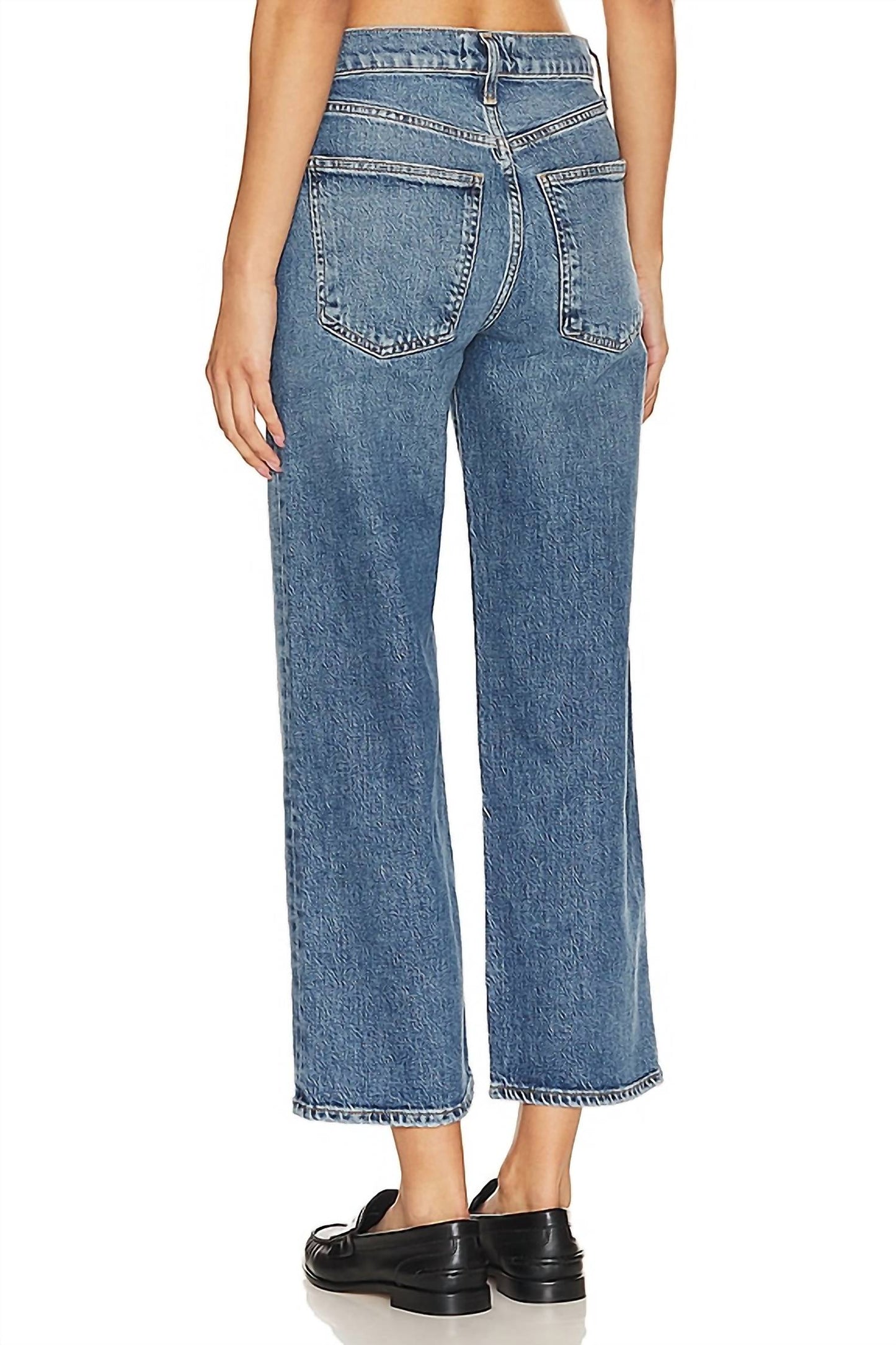 Agolde - Women's Harper Mid Rise Crop Straight Jean