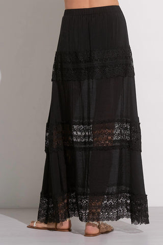 Elan - Vera Crochet Maxi Skirt
