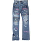 Purple Brand - Full Repair Flare Bootcut Denim Jeans