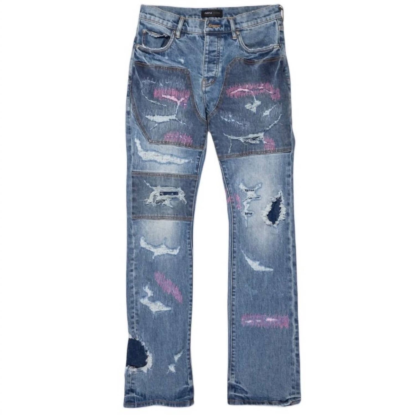 Purple Brand - Full Repair Flare Bootcut Denim Jeans