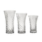 Creative Gifts International - Crystal Flared Vase With Medallion II Pattern - 9.5" X 5"