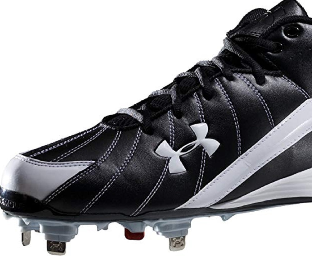 Under Armour Men's Twin Bill Ii Ic Baseball Cleat Black/White Size 14 D(M) Us