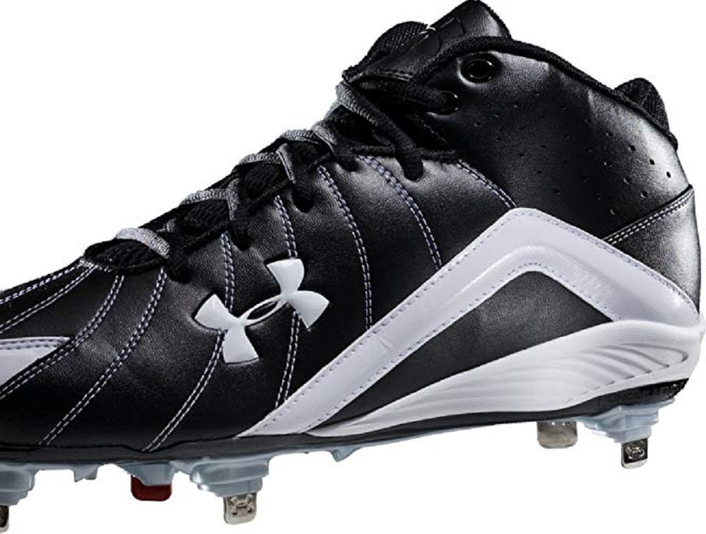 Under Armour Men's Twin Bill Ii Ic Baseball Cleat Black/White Size 14 D(M) Us