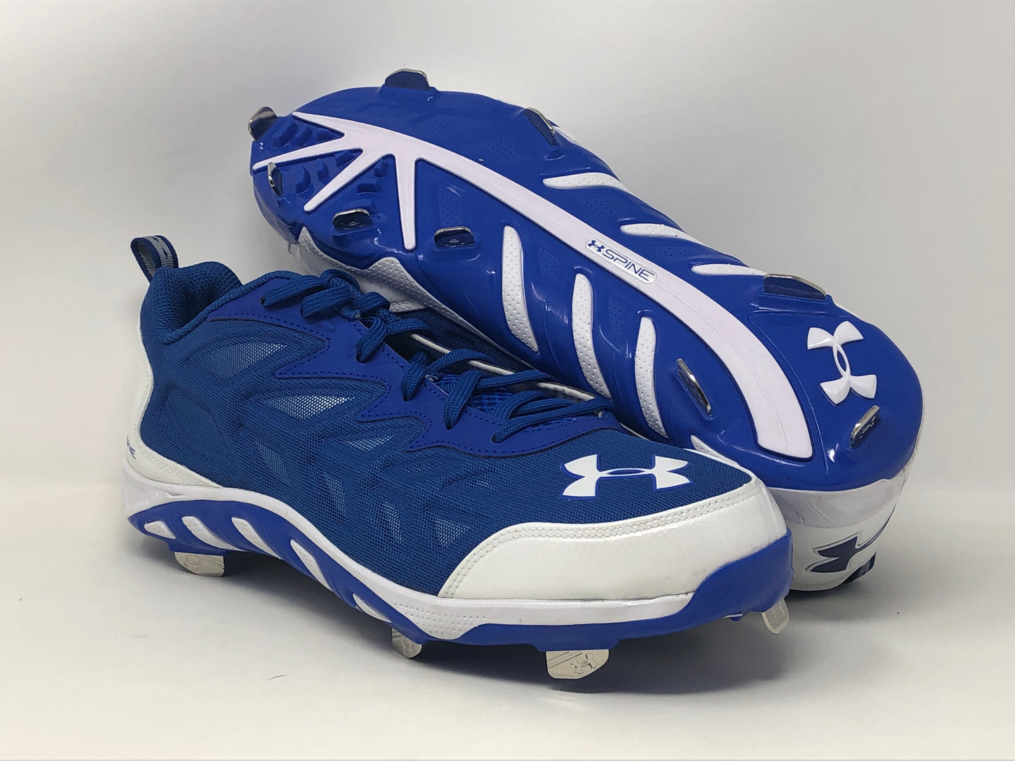 Under Armour Women's Spine Metal Baseball Shoes Blue Size 12.5 B(M) Us