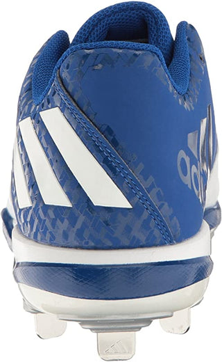 adidas Men's PowerAlley 4 Baseball Cleat Collegiate Shoes Royal/Silver