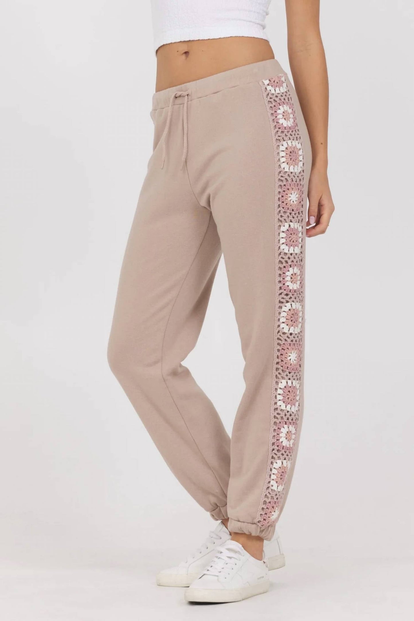 Vintage Havana - French Terry Crochet Jogger