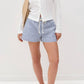 Perfectwhitetee - Riley Cotton Poplin Stripe Short