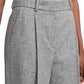 Theory - SPECKLED WOOL PLEATED TROUSER