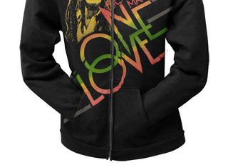 Bob Marley - Teen's One Love Smile Zip Hoodie