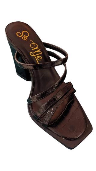 Shoe Click - Women's Always The Bridesmaid Chunky Heels Sandal