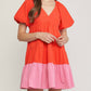 Entro - Color Block Mini Dress