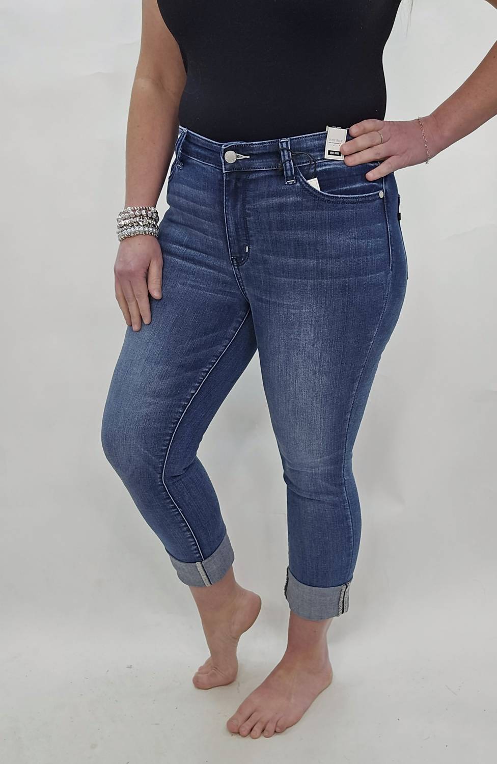 Judy Blue - Women's Cuffed Capri