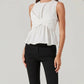 Astr - Isela Twist Overlay Cotton Top