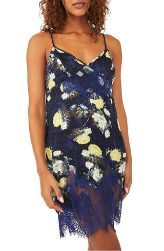 Free People Sun Fade Floral Slipdress in Night Combo, Size Small