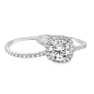 Allyanna Gifts - Women's Moissanite Wedding Ring Set