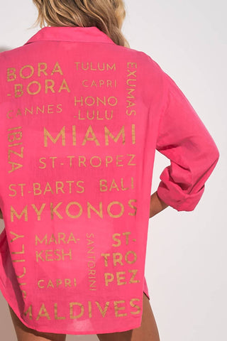 Elan - Vista Graphic Button Down Shirt