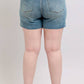 Judy Blue - Mid Rise Vintage Button Fly Destroy Denim Short