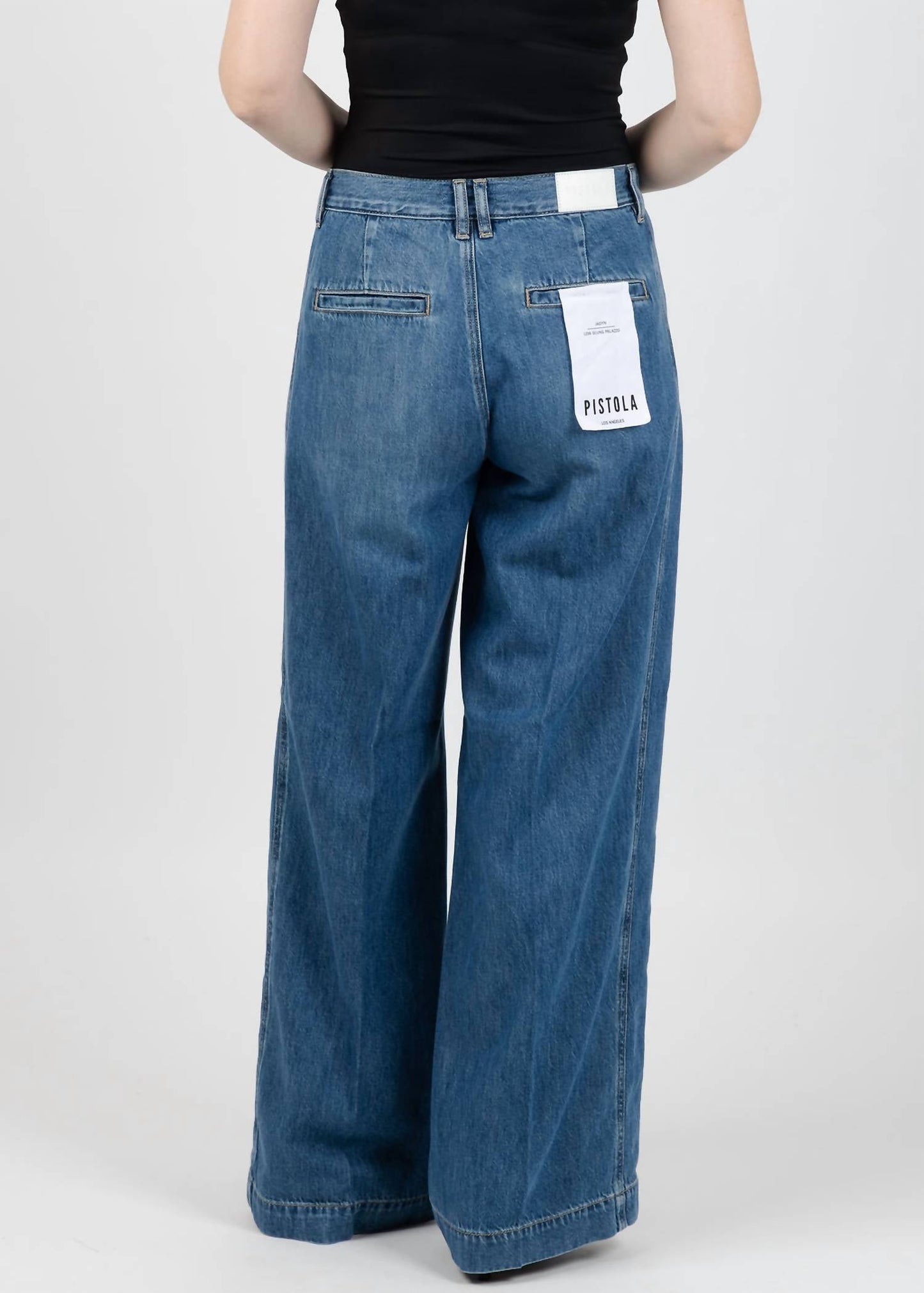 Pistola - Jadyn Double Button Low Slung Palazzo Jeans