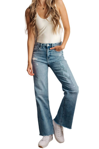 Mica Denim - Hope High Rise Wide Leg Jeans