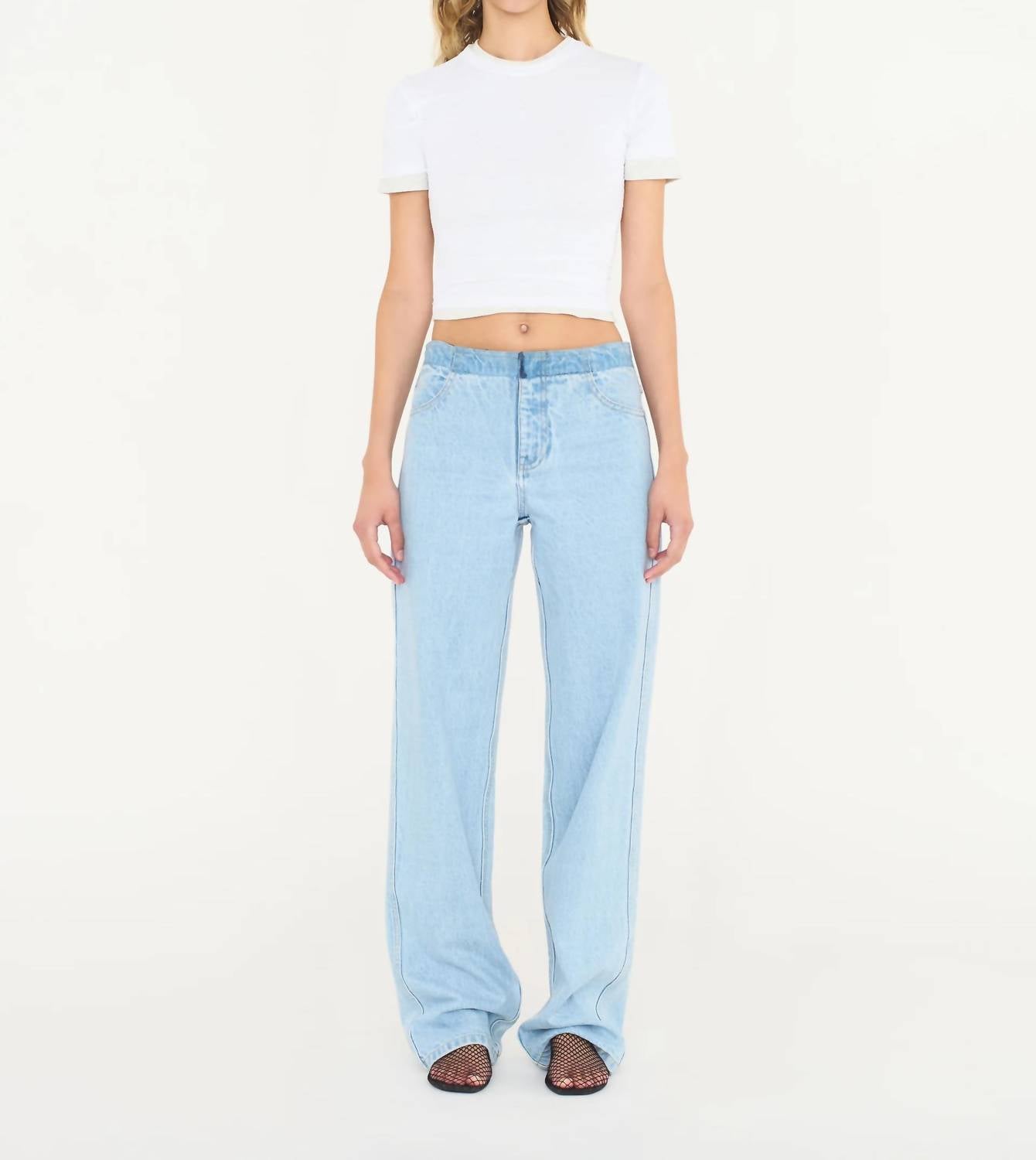 Christopher Esber - Sheer Overlay Loophole Rib Tee