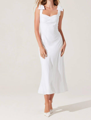 Astr - KATELEYA BOW DETAIL MIDI DRESS