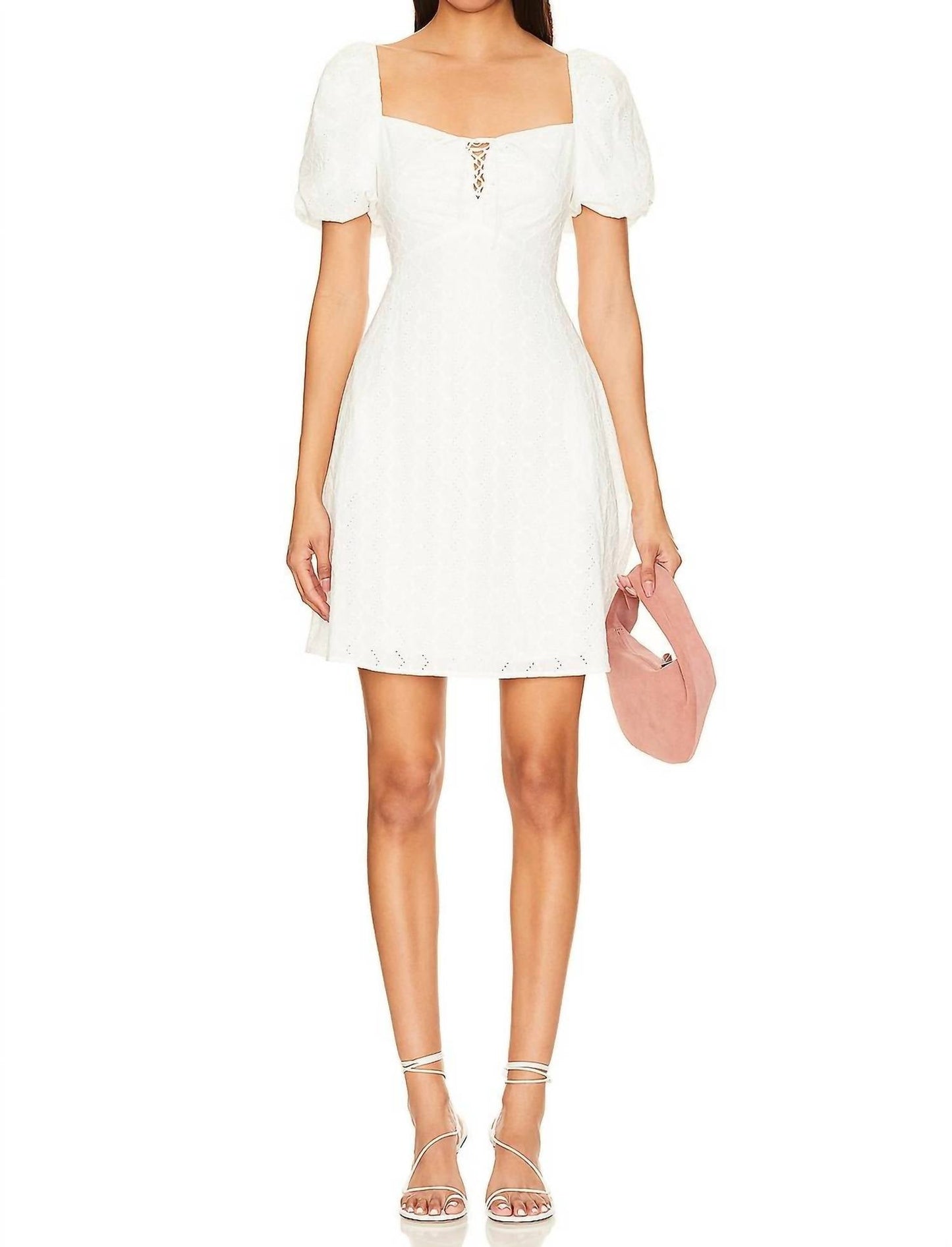 Steve Madden - Puff Sleeve Eyelet Violeta Dress