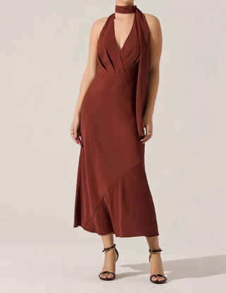 Astr - Hilaire Halter Midi Dress