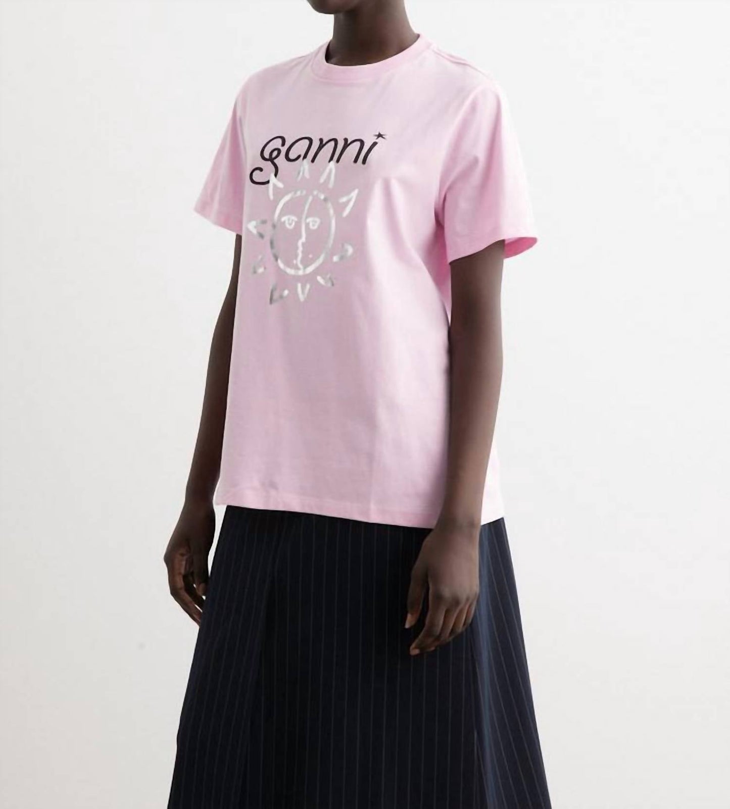 Ganni - Sachet Basic Jersey Sun Relaxed T-shirt
