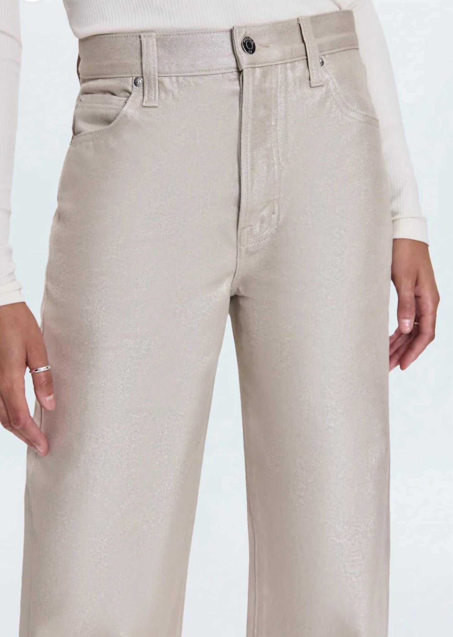 Pistola - Tate High Rise Bowed Wide Leg Jean
