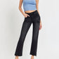 Risen - Mid Rise Ankle Straight Leg Jeans